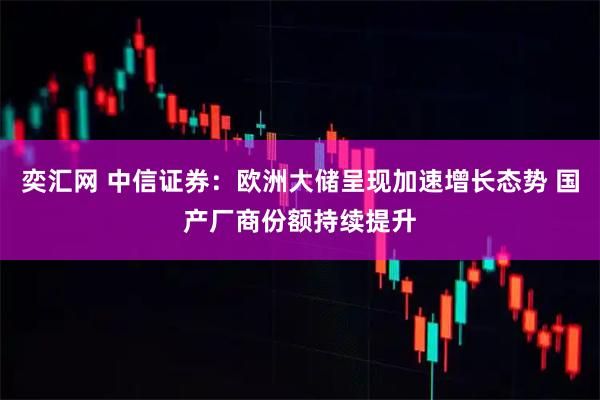 奕汇网 中信证券：欧洲大储呈现加速增长态势 国产厂商份额持续提升